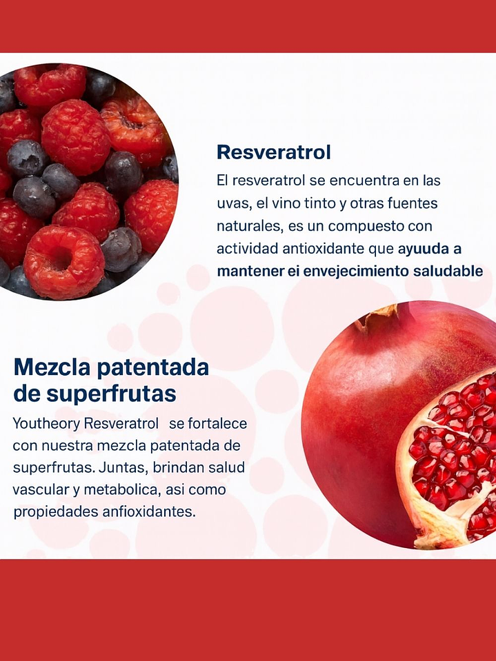 Youtheory Resveratrol con Acerola – 290 tabletas | Potente Antioxidante, Antienvejecimiento y Sistema Inmune | Colombia 2