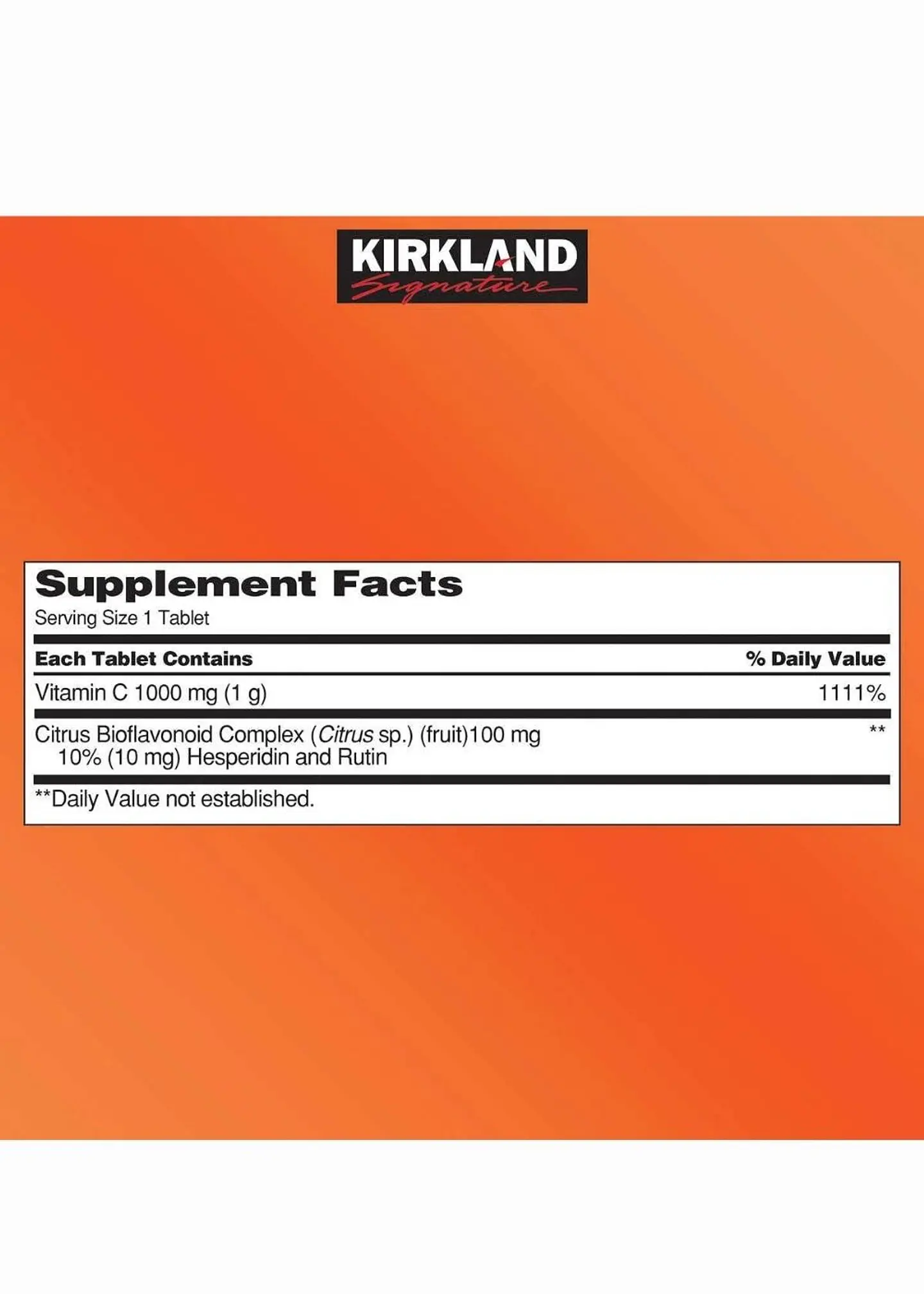 Vitamina C Kirkland 1000mg | 500 tabletas | Alta potencia | Refuerzo inmunológico y antioxidante |Colombia 2