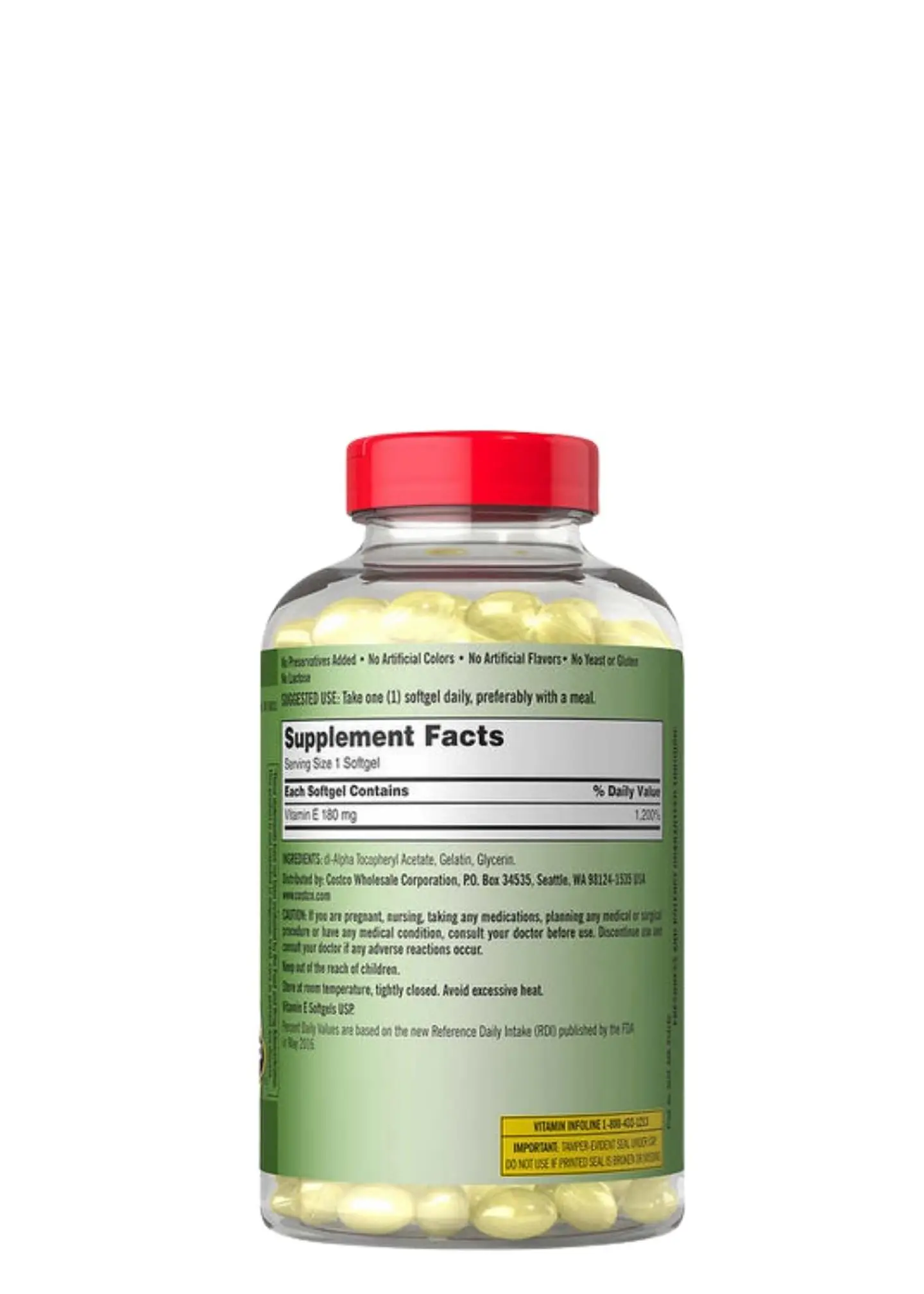 Vitamina E Kirkland 400 IU | 500 cápsulas blandas | Antioxidante premium para piel, corazón e inmunidad | Colombia 2