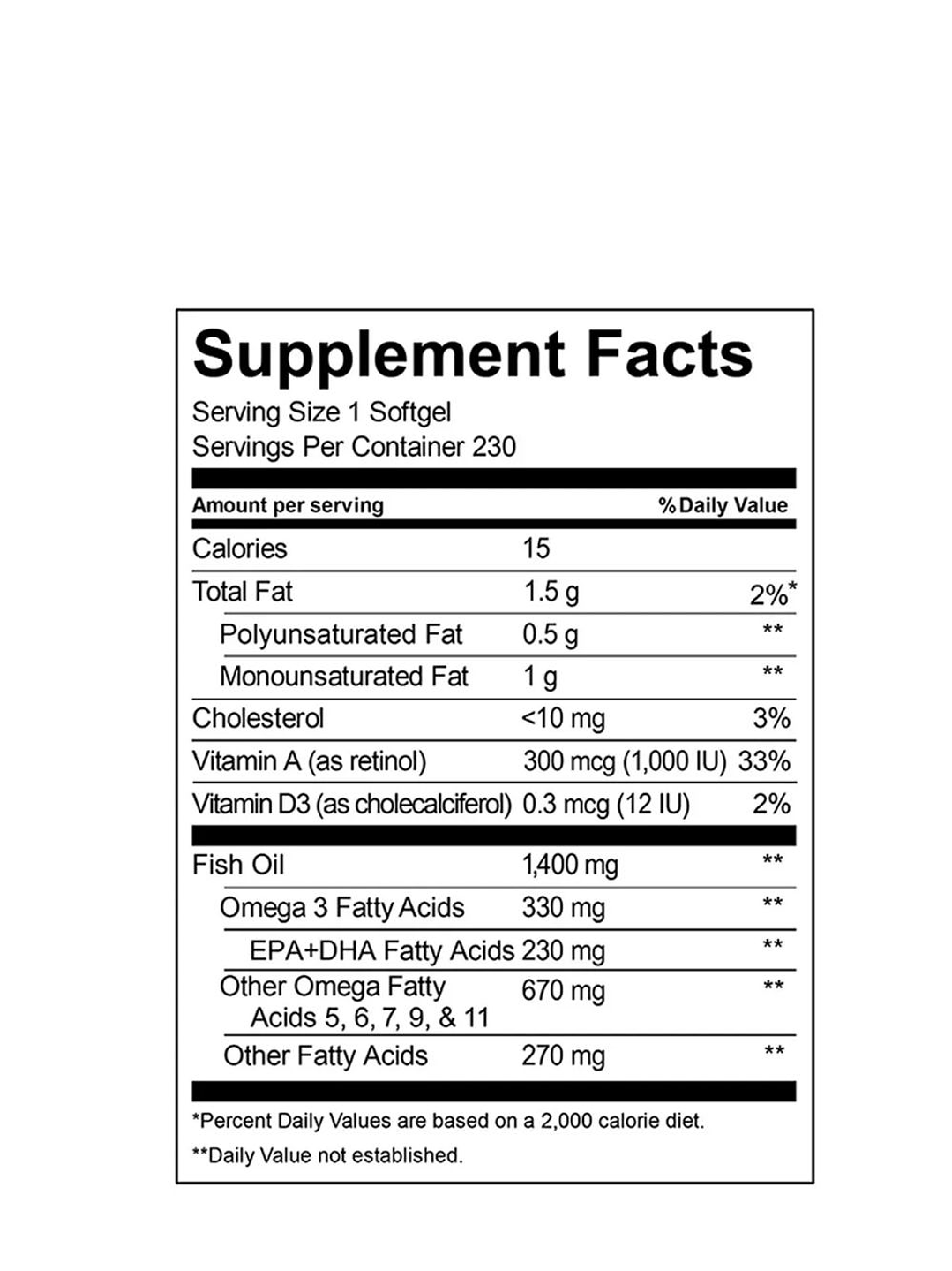 Kirkland Omega-3, 5, 6, 7, 9 y 11 Wild Alaskan 1400mg  230 cápsulas | Aceite puro de salmón salvaje | 330 mg EPA+DHA | Vitaminas A y D | USP | Colombia 4