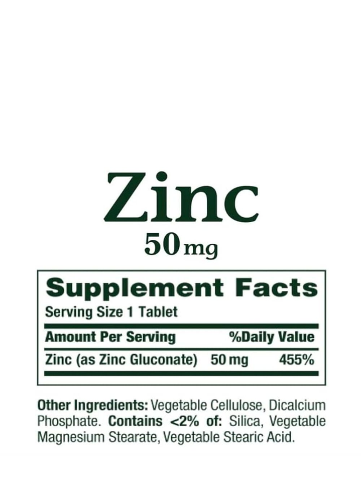 Nature’s Bounty Zinc 50 mg x 400 tabletas | Fortalece tus defensa | Colombia  3