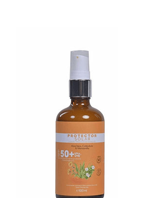 Protector Solar Natural  SPF50 con Extractos Botánicos – 100ml