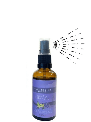 Bruma Aromatizante Natural Sueño Sabanero con Aceite Esencial de Lavanda y Vainilla 50ml  | Relajación y Descanso Profundo | Colombia