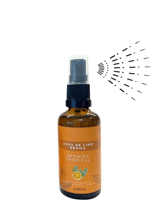 Bruma Aromatizante Natural con Aceites Esenciales de Naranja, Eucalipto y Limonaria 50ml | Aromaterapia Botánica | Colombia