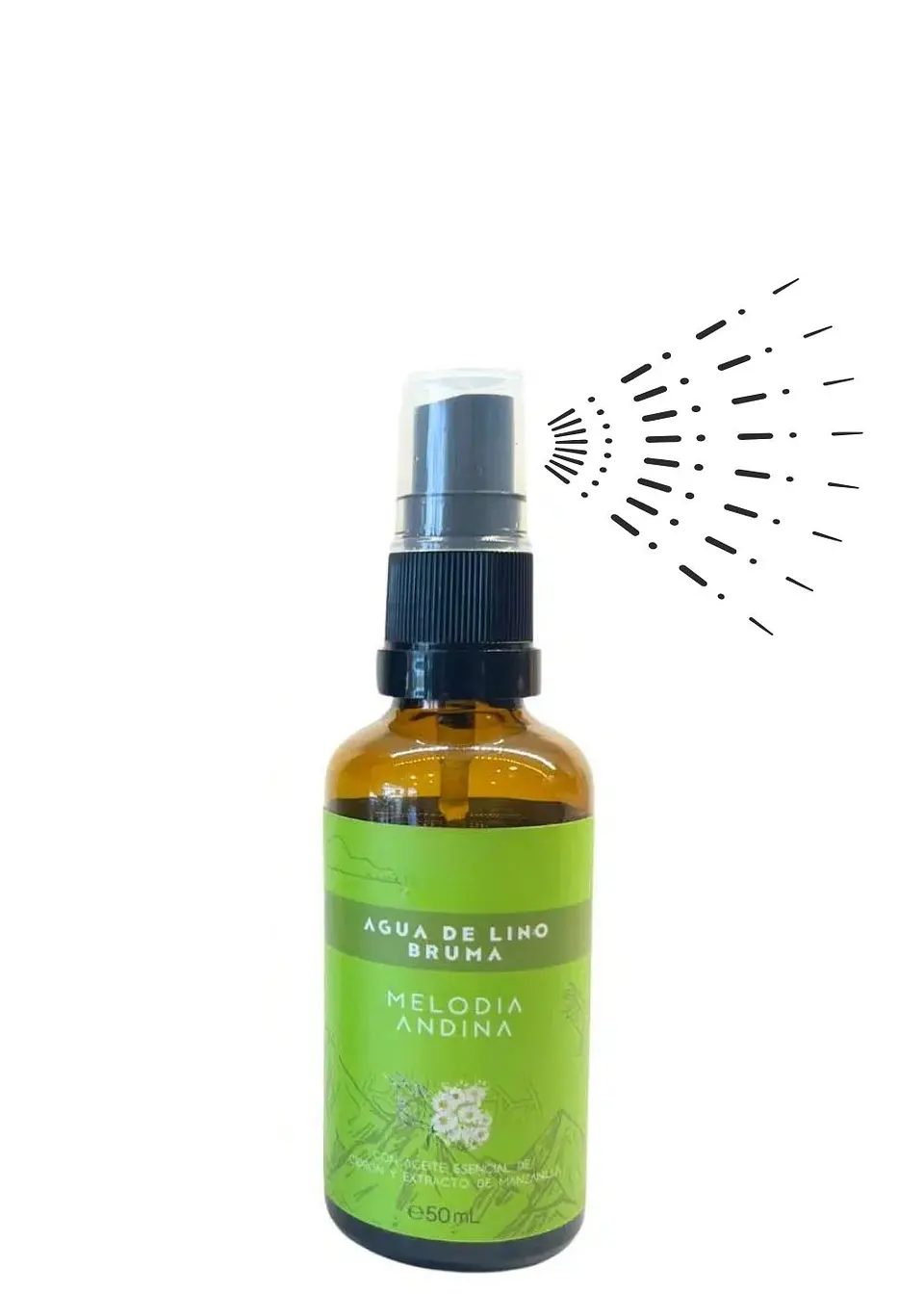 Bruma Aromatizante Natural Melodía Andina con Aceite Esencial de Cidrón y Manzanilla 50ml | Calma, Equilibrio y Bienestar Emocional |Colombia 1
