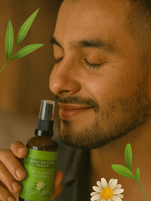 Bruma Aromatizante Natural Melodía Andina con Aceite Esencial de Cidrón y Manzanilla 50ml | Calma, Equilibrio y Bienestar Emocional |Colombia