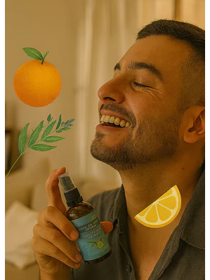 Bruma Aromatizante Natural Caricia del Nevado con Aceites Esenciales de Limón, Eucalipto y Tomillo 50ml | Frescura Energizante y Bienestar Emocional | Colombia