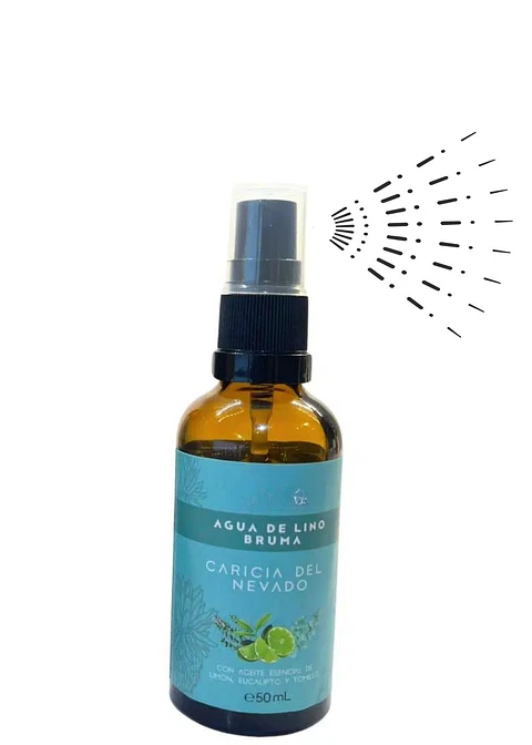 Bruma Aromatizante Natural Caricia del Nevado con Aceites Esenciales de Limón, Eucalipto y Tomillo 50ml | Frescura Energizante y Bienestar Emocional | Colombia
