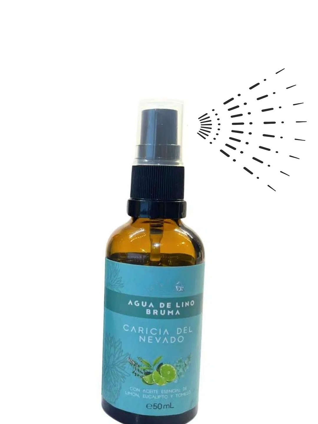 Bruma Aromatizante Natural Caricia del Nevado con Aceites Esenciales de Limón, Eucalipto y Tomillo 50ml | Frescura Energizante y Bienestar Emocional | Colombia 1