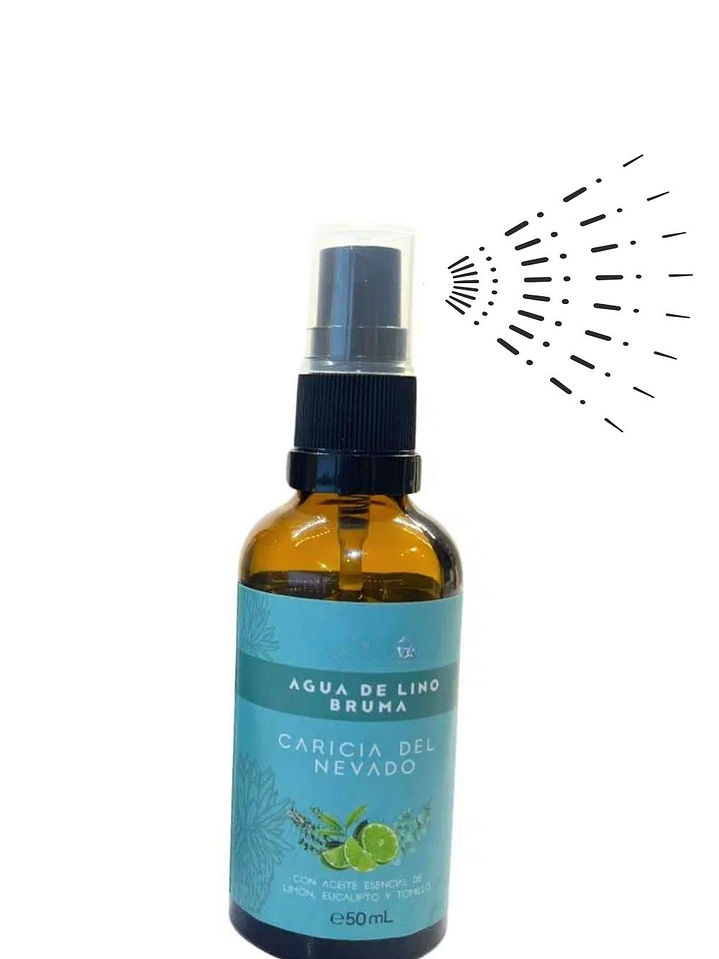 Bruma Aromatizante Natural Caricia del Nevado con Aceites Esenciales de Limón, Eucalipto y Tomillo 50ml | Frescura Energizante y Bienestar Emocional | Colombia 1