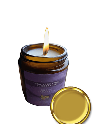 Vela Aromática Humectante de Lavanda y Vainilla 100g | Doble Propósito: Aromatiza y Nutre la Piel | Cera de Soya, Coco y Karité | Aceites Esenciales Puros | Libre de Fragancias Sintéticas | Colombia