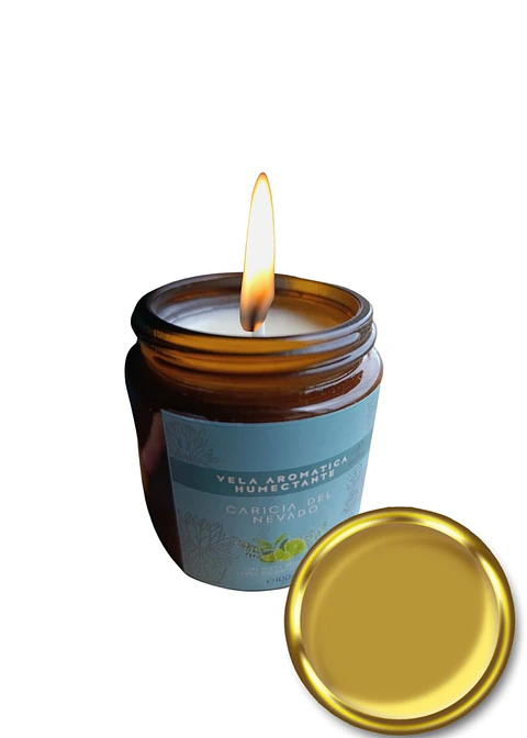 Vela Aromática Humectante Natural con Aceites Esenciales de Limón, Eucalipto y Tomillo 100g | Doble Propósito: Aroma & Hidratación | Cera de Soya, Coco y Karité | Sin fragancias Sintéticas | Colombia