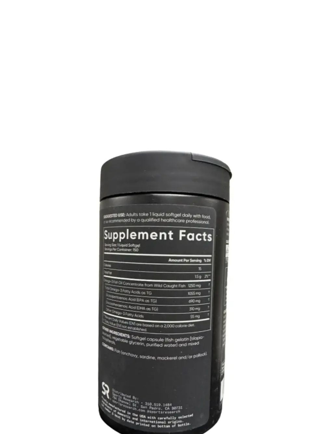 Sport Research  | Omega 3 1055 mg  150 capsulas EPA + DHA de alta potencia | Apoyo al corazón, articulaciones y memoria | Colombia 2