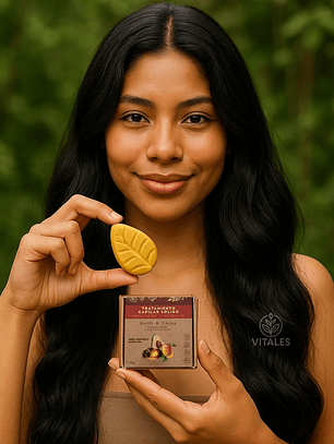 Tratamiento Capilar Sólido Hidratación y Nutrición con burití, açaí, arazá, mango, achiote y mango 50g | Natural, Sin Agua y Eco-friendly | Colombia