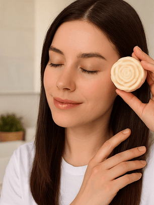 Acondicionador Sólido de Romero, Karité, Cacao y Coco 55g | Hidratación Profunda | Todo Tipo de Cabello | Vegano | Colombia 