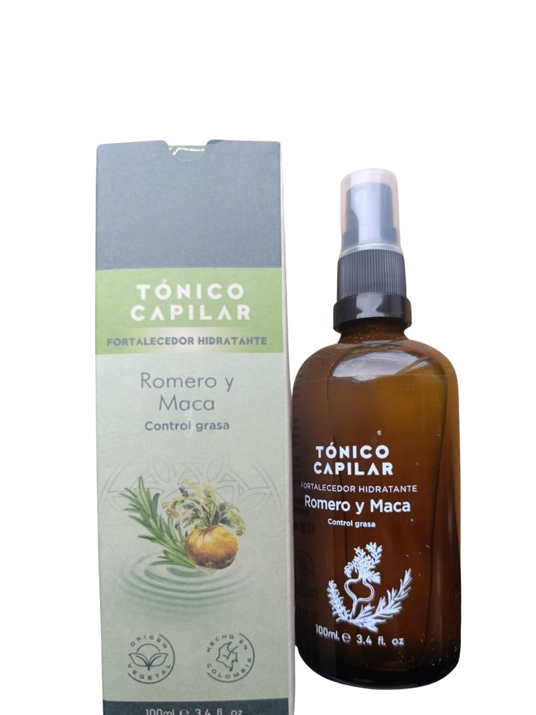 Tónico Capilar Anticaída de Romero y Maca 100 ml | Crecimiento, Fuerza y Equilibrio | Libre de Químicos | Colombia 1