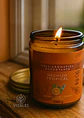 Vela Aromática Humectante Natural con Aceites Esenciales de Naranja, Eucalipto y Limonaria | Doble Propósito: Aroma & Hidratación 180g | Cera de Soya, Coco y Karité | Colombia - Miniatura 2