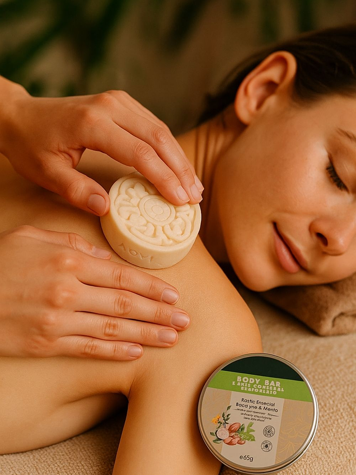 Barra Humectante Natural de Eucalipto y Menta 65g | Hidratación Profunda, Masaje Herbal y Alivio Muscular | Vegana y Libre de Químicos 2