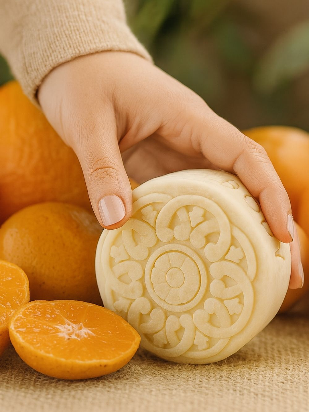 Barra Humectante Natural de Naranja y Mandarina 65g | Hidratación, Tonificación y Bienestar Emocional | Vegana y Libre de Químicos 2