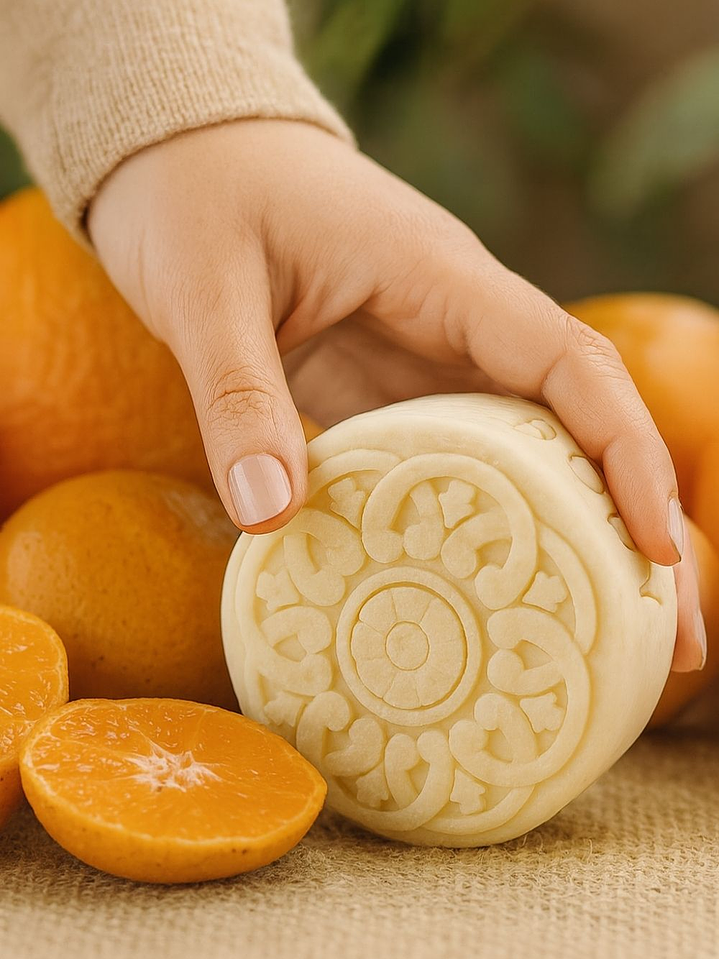 Barra Humectante Natural de Naranja y Mandarina 65g | Hidratación, Tonificación y Bienestar Emocional | Vegana y Libre de Químicos 2