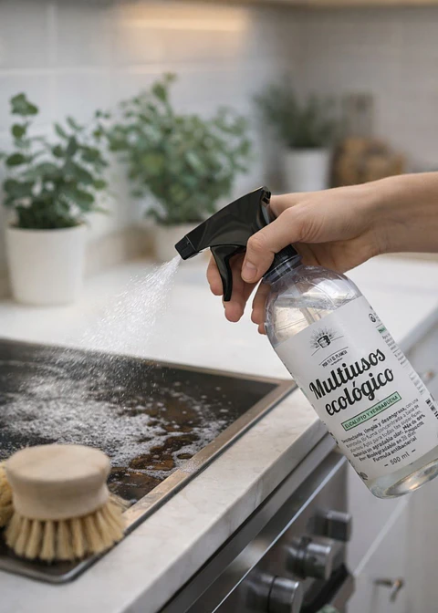 Limpiador Multiusos Eucalipto Ecológico 500 ml | Desengrasante y Desinfectante Natural Antibacterial | 99% Biodegradable | Libre de Químicos Tóxicos