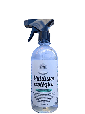 Limpiador Multiusos Eucalipto Ecológico 500 ml | Desengrasante y Desinfectante Natural Antibacterial | 99% Biodegradable | Libre de Químicos Tóxicos