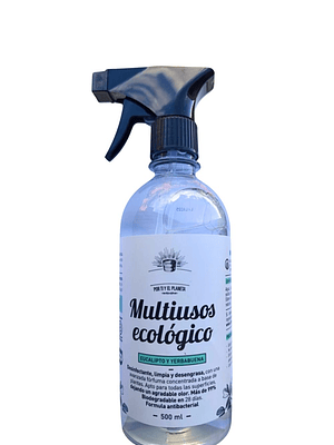 Limpiador Multiusos Eucalipto Ecológico 500 ml | Desengrasante y Desinfectante Natural Antibacterial | 99% Biodegradable | Libre de Químicos Tóxicos