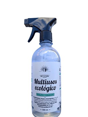 Limpiador Multiusos Eucalipto Ecológico 500 ml | Desengrasante y Desinfectante Natural Antibacterial | 99% Biodegradable | Libre de Químicos Tóxicos