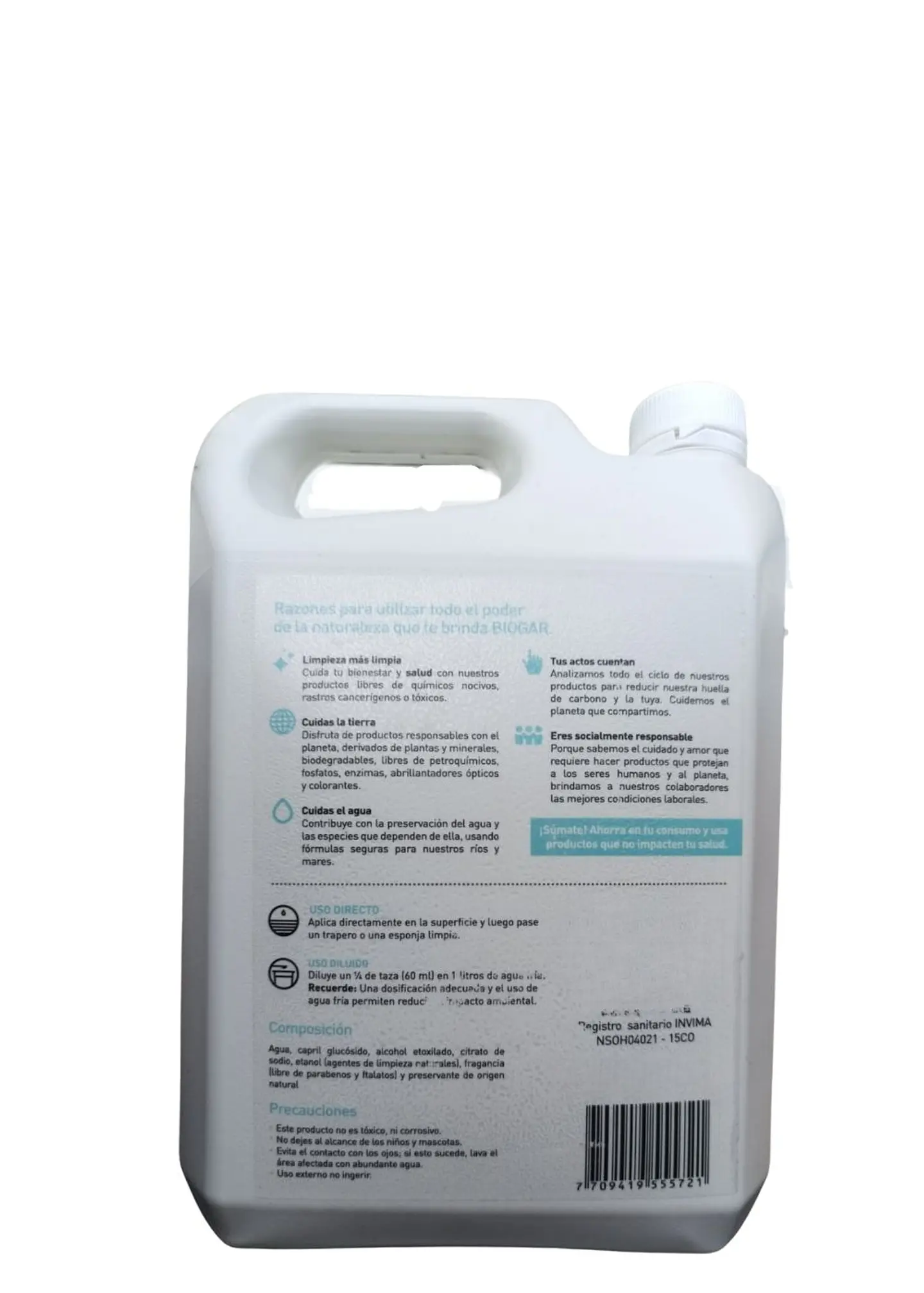 Limpiador Multiusos Eucalipto Ecológico 1 Galón (3,785 L) | Mayor Ahorro y Rendimiento | Desengrasante y Desinfectante Natural Antibacterial | 99% Biodegradable | Libre de Químicos Tóxicos 3