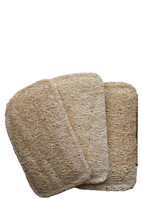 Esponjilla Ecológica de Luffa x 3 | Uso Corporal o Cocina | 100% Natural y Compostable | No Raya | Biodegradable