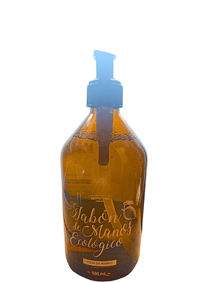 Jabón de Manos Ecológico Hoja de Mango 500ml $60 por ml | Limpieza Suave e Hidratante | pH Neutro | 100% Biodegradable y envase de vidrio | Vegano y Libre de Químicos Tóxicos
