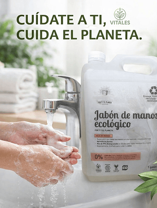 Jabón de Manos Ecológico Hoja de Mango 1 Galón | Mayor Ahorro y Rendimiento $23 por ml | Limpieza Suave e Hidratante | pH Neutro | 100% Biodegradable | Vegano y Libre de Químicos Tóxicos