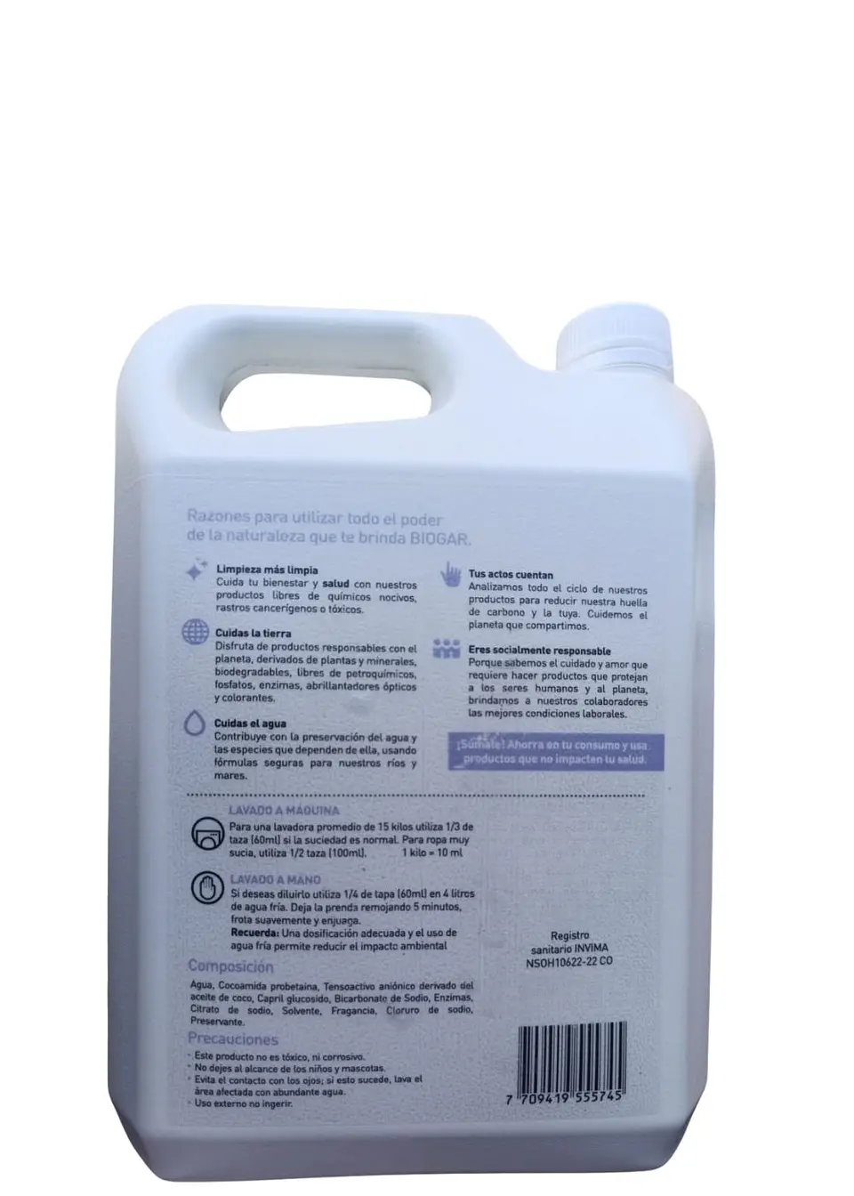 Detergente Ecológico Lavanda Silvestre 1 Galón (3,785 L) | Mayor Ahorro y Rendimiento | Biodegradable | Sin Petroquímicos ni GMO’s | Apto para Bebés y Mascotas 3