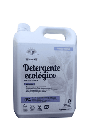 Detergente Ecológico Lavanda Silvestre 1 Galón (3,785 L) | Mayor Ahorro y Rendimiento | Biodegradable | Sin Petroquímicos ni GMO’s | Apto para Bebés y Mascotas
