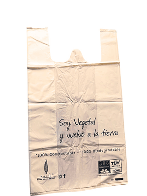 Bolsas Cargaderas de Maíz Compostables x50 | Biodegradables, Resistentes y Sin Microplásticos |Aptas para contacto indirecto con alimentos
