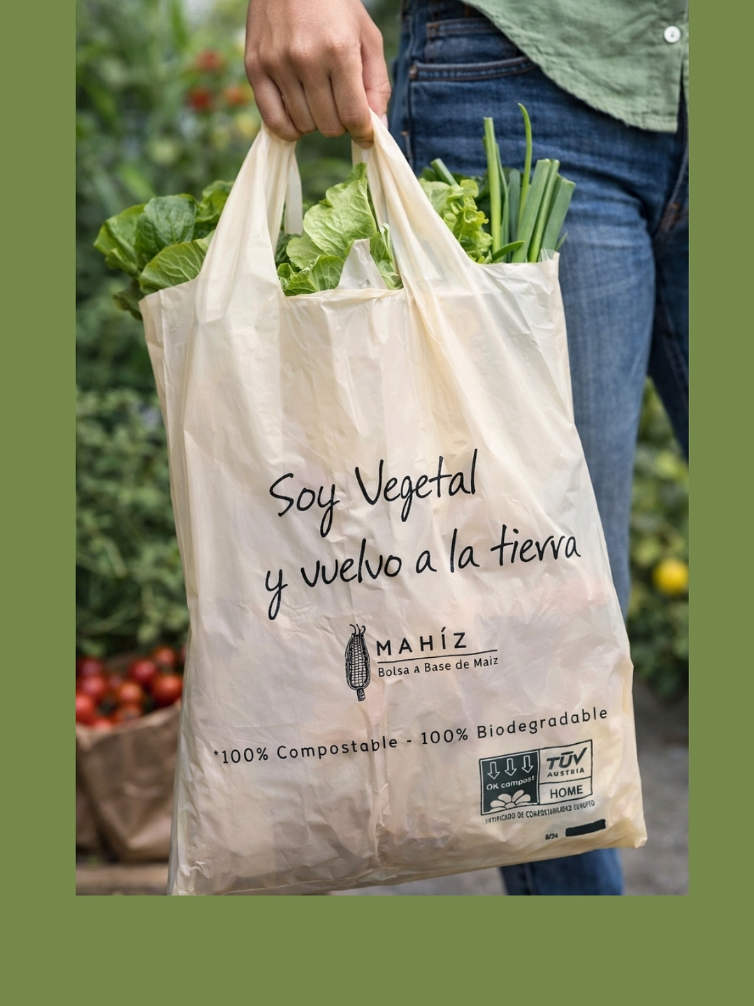 Bolsas Cargaderas de Maíz Compostables x50 | Biodegradables, Resistentes y Sin Microplásticos |Aptas para contacto indirecto con alimentos 2