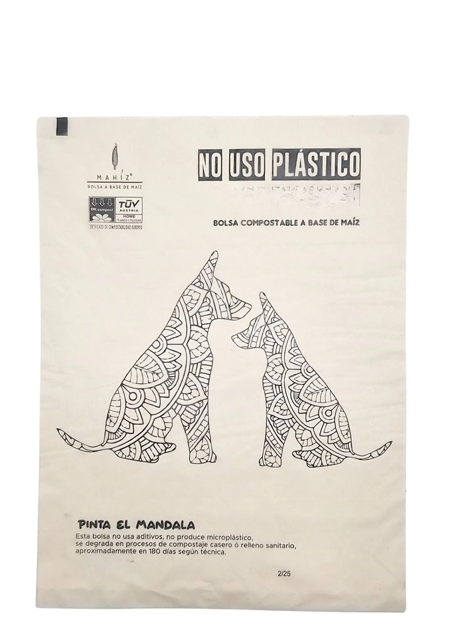 Bolsas Compostables de Maíz Pequeñas x60 (dos diseños por paquete) Recoger Desechos Mascotas -Multiusos | Coloreables, Sin Microplásticos y 100% Biodegradables | 20cm*25Ccm 4