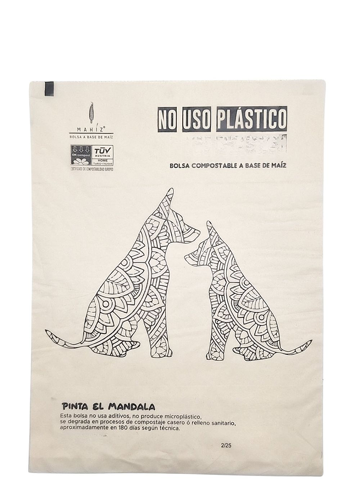 Bolsas Compostables de Maíz Pequeñas x60 (dos diseños por paquete) Recoger Desechos Mascotas -Multiusos | Coloreables, Sin Microplásticos y 100% Biodegradables | 20cm*25Ccm 4