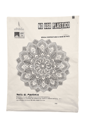 Bolsas Compostables de Maíz Pequeñas x60 (dos diseños por paquete) Recoger Desechos Mascotas -Multiusos | Coloreables, Sin Microplásticos y 100% Biodegradables | 20cm*25Ccm