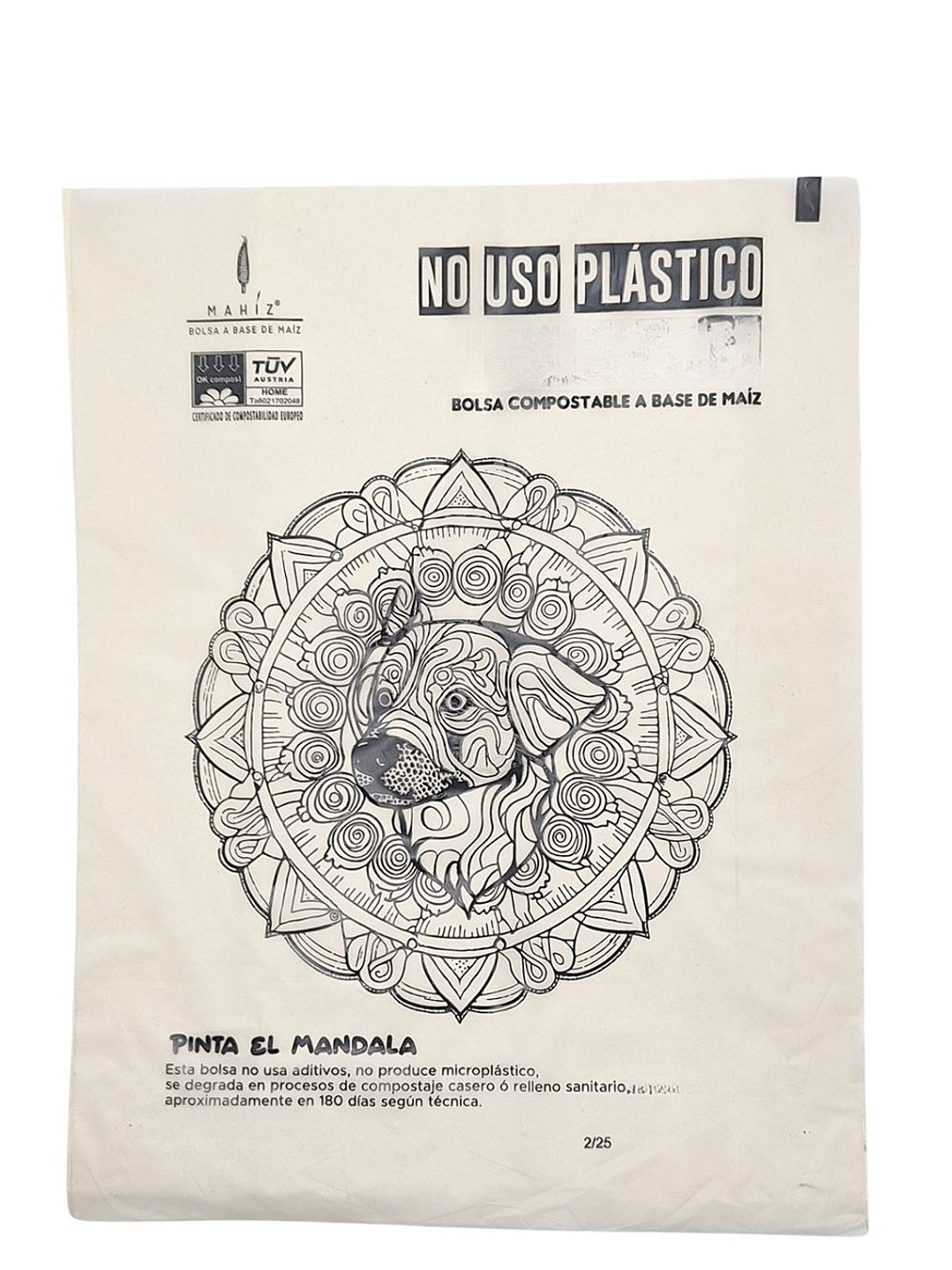 Bolsas Compostables de Maíz Pequeñas x60 (dos diseños por paquete) Recoger Desechos Mascotas -Multiusos | Coloreables, Sin Microplásticos y 100% Biodegradables | 20cm*25Ccm 5