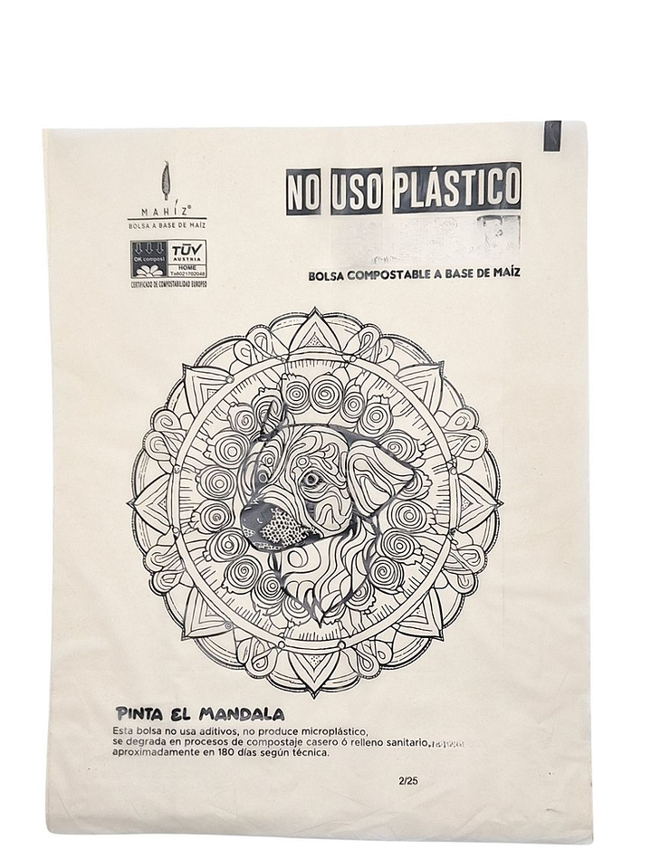 Bolsas Compostables de Maíz Pequeñas x60 (dos diseños por paquete) Recoger Desechos Mascotas -Multiusos | Coloreables, Sin Microplásticos y 100% Biodegradables | 20cm*25Ccm 5