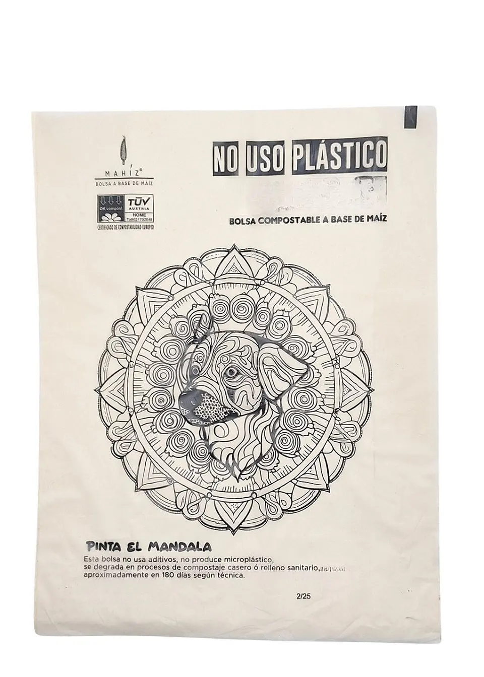 Bolsas Compostables de Maíz Pequeñas x60 (dos diseños por paquete) Recoger Desechos Mascotas -Multiusos | Coloreables, Sin Microplásticos y 100% Biodegradables | 20cm*25Ccm 5