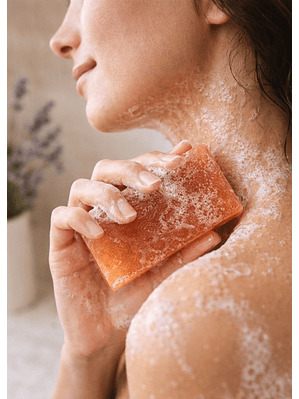 Jabón Natural Artesanal de Lavanda y Arcilla Roja | Facial y Corporal | Hidratación y Calma para Pieles Delicadas 100g