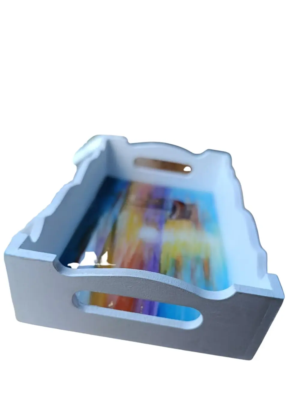 Bandeja Artesanal  EL BARCO de Madera Pintada a Mano con Resina Brillante |  Diseños Únicos y Personalizados | Durabilidad y Reutilización Consciente 3