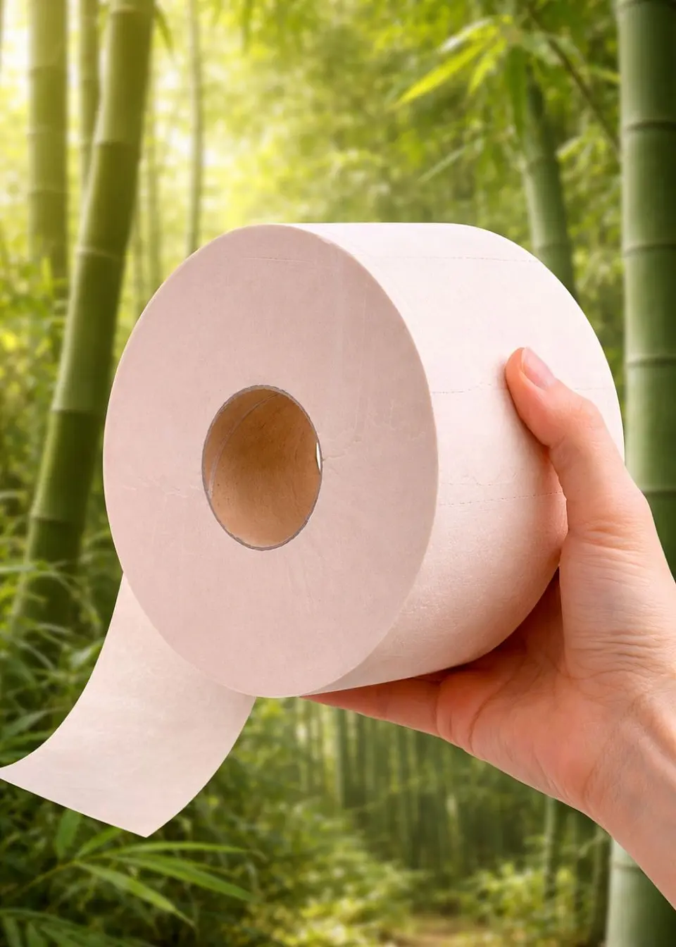 Rollo Papel Higiénico de Bambú 60 m | Ecológico, Alto Rendimiento, Más Absorbente, Biodegradable y Libre de Químicos 2