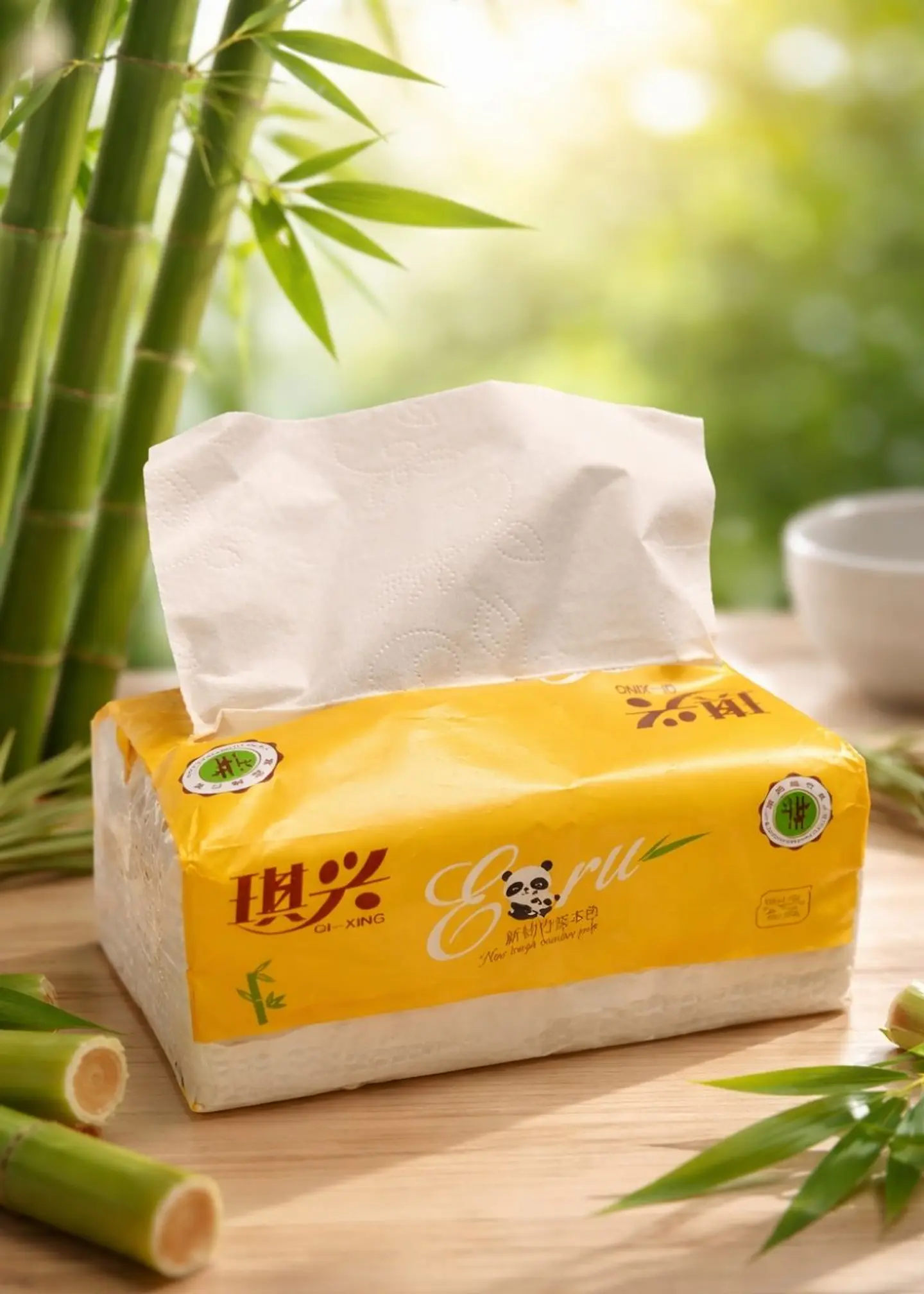 Servilletas de Bambú Triple Hoja x 450 Unidades | Biodegradables, Ultra Absorbentes y Libres de Químicos 2