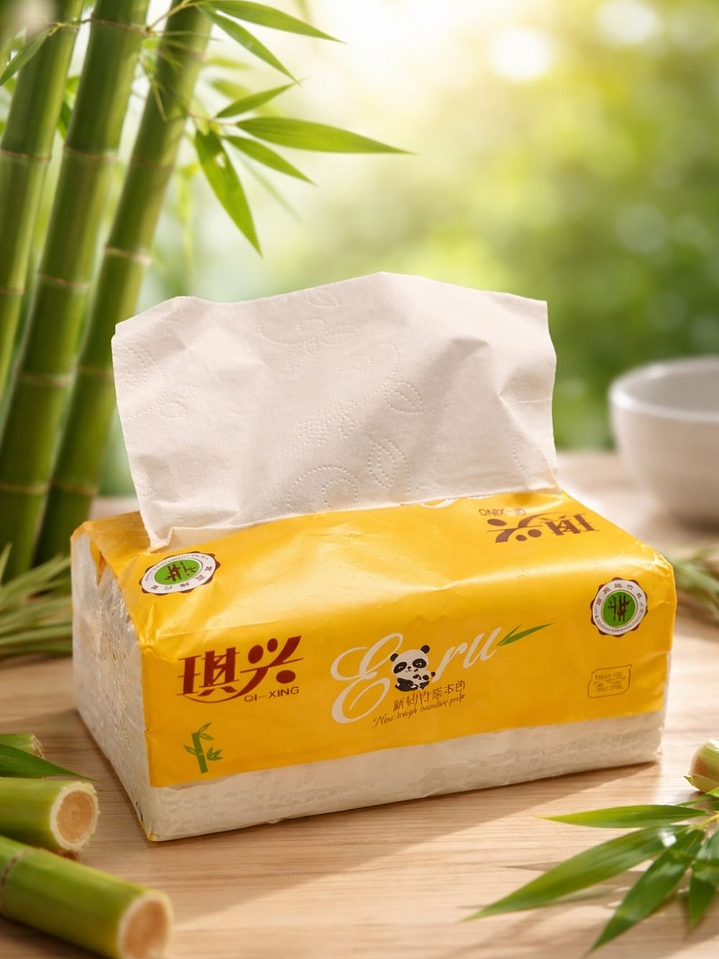 Servilletas de Bambú Triple Hoja x 450 Unidades | Biodegradables, Ultra Absorbentes y Libres de Químicos 2