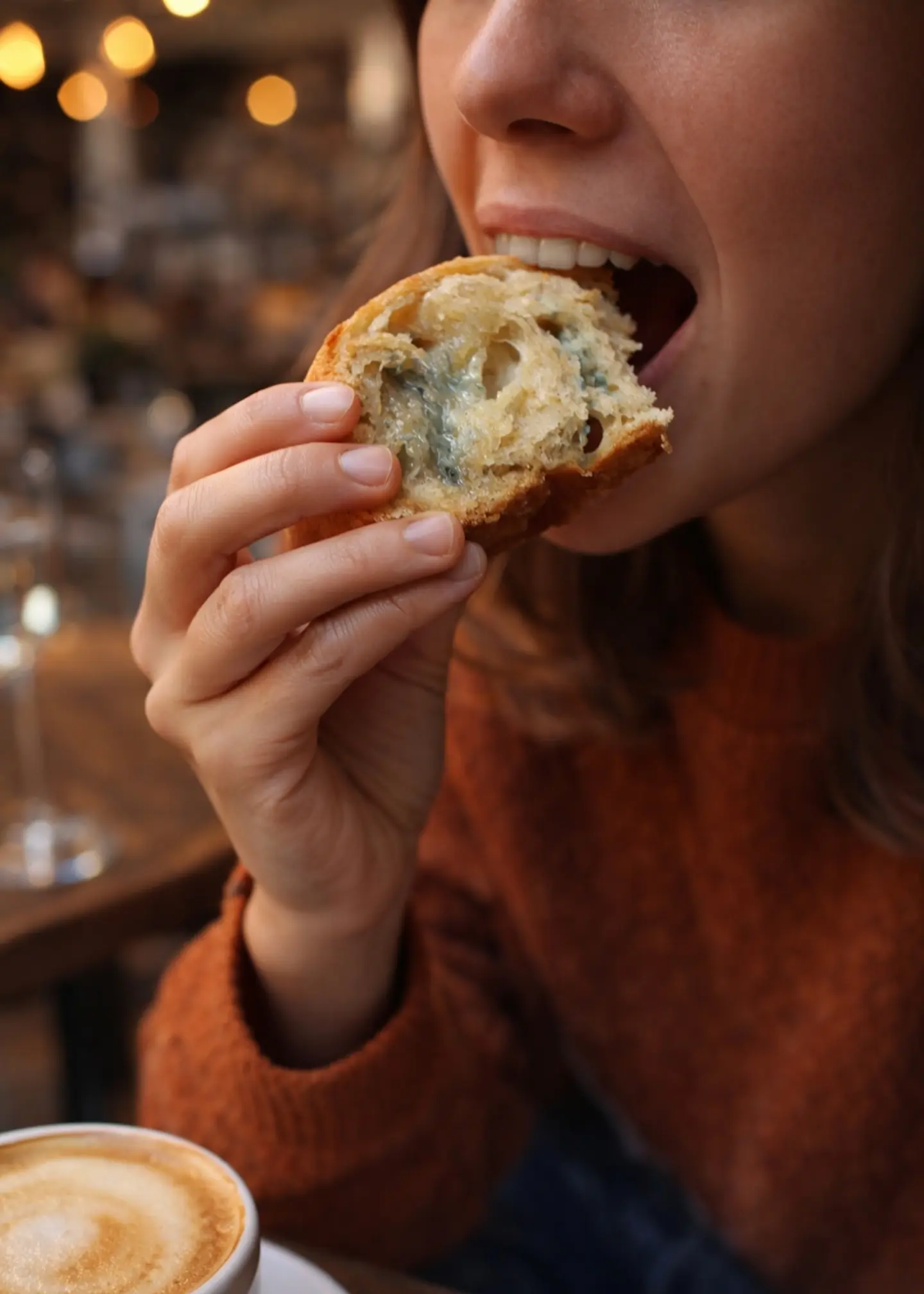 Mogollas Artesanales de Queso Azul | Masa Madre Natural | Hechas Bajo Pedido  | Sin Conservantes | Pan Natural Fermentación Lenta | Mini | Minimo 12 unidades por pedido 2