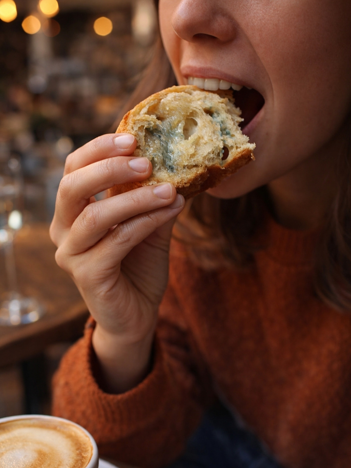 Mogollas Artesanales de Queso Azul | Masa Madre Natural | Hechas Bajo Pedido  | Sin Conservantes | Pan Natural Fermentación Lenta | Mini | Minimo 12 unidades por pedido 2