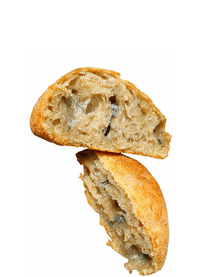 Mogollas Artesanales de Queso Azul | Masa Madre Natural | Hechas Bajo Pedido  | Sin Conservantes | Pan Natural Fermentación Lenta | Mini | Minimo 12 unidades por pedido